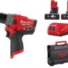 Perceuse à percussion sans fil Milwaukee M12 FPD-402X Perceuse visseuse à percussion à batteries 12V Li-Ion (2x batterie 4,0Ah) dans HD Box - moteur sans charbon - 4933459804 -Milwaukee Soldes Boutique 2ac7dbf51629d7c63983dcc189aa1672