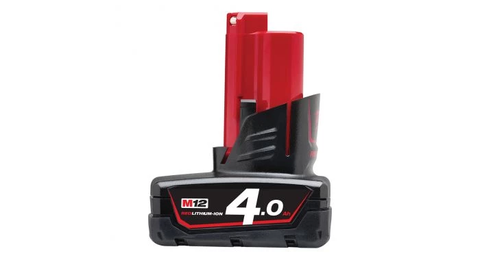 Batterie Milwaukee M12 B4 - Batterie Li-Ion - 4.0Ah - 4932430065 4 Batterie Milwaukee M12 B4 - Batterie Li-Ion - 4.0Ah - 4932430065 – Image 2