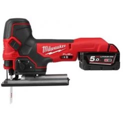 Scie sauteuse sans fil Milwaukee M18 FBJS-502X 18V Li-ion accu Scie sauteuse set (2x 5.0Ah accu) en HD-Box - Moteur BL - 4933464800