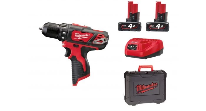 Perceuse visseuse sans fil Milwaukee M12 BDD-402C - Set perceuse visseuse Li-Ion 12V (2x batterie 4.0Ah) dans mallette - 38Nm - 4933441925 3 Perceuse visseuse sans fil Milwaukee M12 BDD-402C - Set perceuse visseuse Li-Ion 12V (2x batterie 4.0Ah) dans mallette - 38Nm - 4933441925