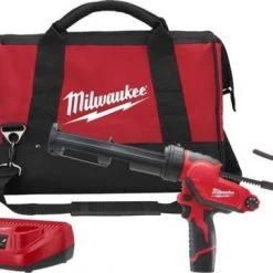 Pistolet à colle sans fil Milwaukee M12 PCG/310C-201B - Set de Pistolet à colle avec support de cartouche - Batterie 12V - Chargeur et Sac - 4933441655
