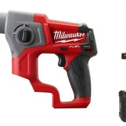 Marteau perforateur sans fil Milwaukee M12 CH-402C Marteau perforateur SDS-plus à batteries 12V Li-Ion set (2x batterie 4.0Ah) en coffre - moteur sans charbon - 4933441475