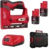 Cloueuse sans fil Milwaukee M12 BST-202X Set d'agrafeuse Li-ion 12V (2 x 2,0 Ah d'accu) en boîte HD - 6-14mm - 4933459635 2 Cloueuse sans fil Milwaukee M12 BST-202X Set d'agrafeuse Li-ion 12V (2 x 2,0 Ah d'accu) en boîte HD - 6-14mm - 4933459635 -Milwaukee Soldes Boutique 769134f5c7aafa7c28200e579ab9ddfe