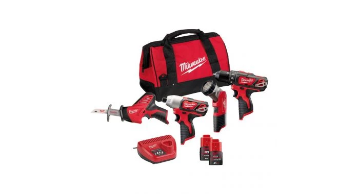 Pack outils sans fil Milwaukee M12 BPP4A-202B Powerpack (M12 BDD + M12 BID + C12 HZ + C12 T + 2 x 2,0 Ah batterie + 30 min. chargeur + contractor bag) - 12V - 4933441240 3 Pack outils sans fil Milwaukee M12 BPP4A-202B Powerpack (M12 BDD + M12 BID + C12 HZ + C12 T + 2 x 2,0 Ah batterie + 30 min. chargeur + contractor bag) - 12V - 4933441240