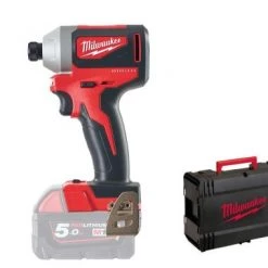 Visseuse à choc sans fil Milwaukee M18 BLID2-0X - Visseuse à choc Li-Ion 18V (machine seule) dans HD box - brushless - 180Nm - 4933464519