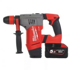 Marteau perforateur sans fil Milwaukee M28 CHPX-502X Jeu de marteaux rotatifs SDS-Plus à batterie Li-Ion 28V (2x 5,0 Ah) en HD BOX - 4933451025