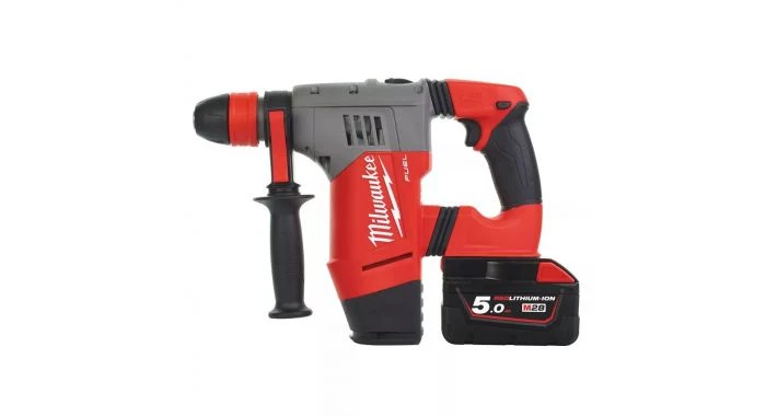 Marteau perforateur sans fil Milwaukee M28 CHPX-502X Jeu de marteaux rotatifs SDS-Plus à batterie Li-Ion 28V (2x 5,0 Ah) en HD BOX - 4933451025 3 Marteau perforateur sans fil Milwaukee M28 CHPX-502X Jeu de marteaux rotatifs SDS-Plus à batterie Li-Ion 28V (2x 5,0 Ah) en HD BOX - 4933451025