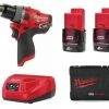 Perceuse à percussion sans fil Milwaukee M12 FPD-202X Perceuse visseuse à percussion à batteries 12V Li-Ion (2x batterie 2,0Ah) dans HD Box - moteur sans charbon - 4933459802 -Milwaukee Soldes Boutique a6f930450af28e20f86757af118f6bdd