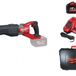 Scie sabre sans fil Milwaukee M18 FSX-121X Super Sawzall 18V Li-ion accu Scie sabre set (1x 12.0Ah accu) en coffret - Echangement rapide - Moteur BL - 4933464484