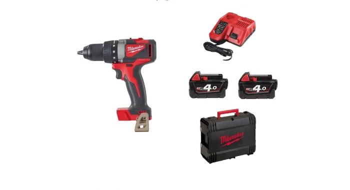 Perceuse visseuse sans fil Milwaukee M18 BLDD2-402X Batterie Li-Ion 18V Set perceuse / tournevis à percussion dans un boîtier HD - carbone sans balais - 82Nm - 4933464559 3 Perceuse visseuse sans fil Milwaukee M18 BLDD2-402X Batterie Li-Ion 18V Set perceuse / tournevis à percussion dans un boîtier HD - carbone sans balais - 82Nm - 4933464559