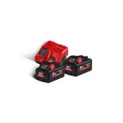 Milwaukee Soldes Boutique 11 Kit de démarrage sans fil Milwaukee M18 HNRG-802 18V Li-Ion High Output NRG Set de démarrage (2x 8.0Ah accu) + rapidechargeur - 4933471073