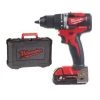 Perceuse visseuse sans fil Milwaukee M18 CBLDD-202C - Set perceuse visseuse Li-Ion 18V (2x batterie 2.0Ah) dans mallette - moteur brushless - 60Nm - 4933464317 -Milwaukee Soldes Boutique d39abf726fb319007db4ab15fa874697