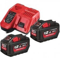 Milwaukee Soldes Boutique 7 Kit de démarrage sans fil Milwaukee M18 HNRG-122 NRG kit batterie de démarrage Li-Ion 18V (2x 12.0Ah batterie) chargeur - 4933464261