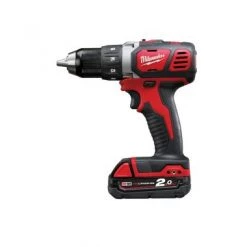 Perceuse visseuse sans fil Milwaukee M18 BDD-202C - Set perceuse visseuse Li-Ion 18V (2x batterie 2.0Ah) dans mallette - 60Nm - 4933443555