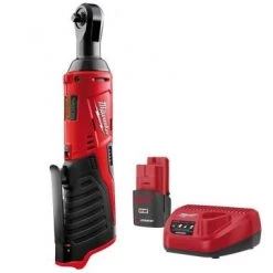 Boulonneuse angulaire sans fil Milwaukee M12 IR-201B Clé à cliquet à batteries 12V Li-Ion set (1x batterie 2,0Ah) dans sac - 40Nm - 1/4" - 4933441725