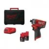 Visseuse à choc sans fil Milwaukee M12 FQID-202X - Set visseuse à choc Li-Ion 12V (2x batterie 2.0Ah) dans HD Box - 50Nm - moteur brushless -Milwaukee Soldes Boutique f52b798fa10d7cec6188340d1ed0c83f